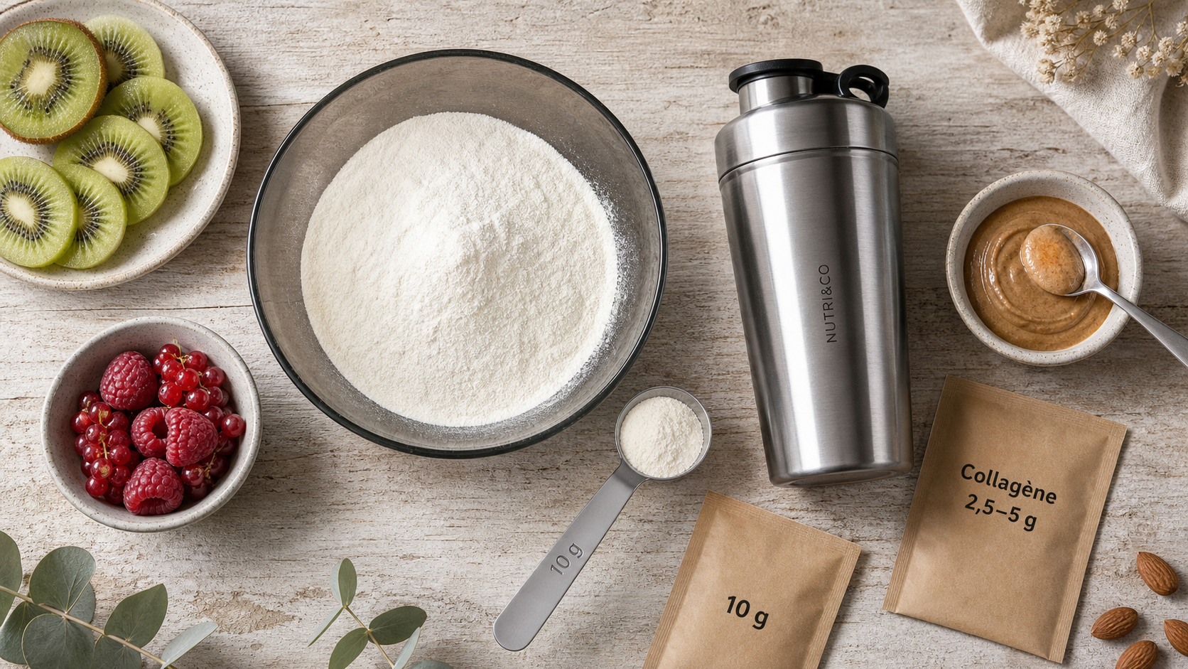 Combien de collagene par jour ? Dosage 2,5 à 20 g en poudre