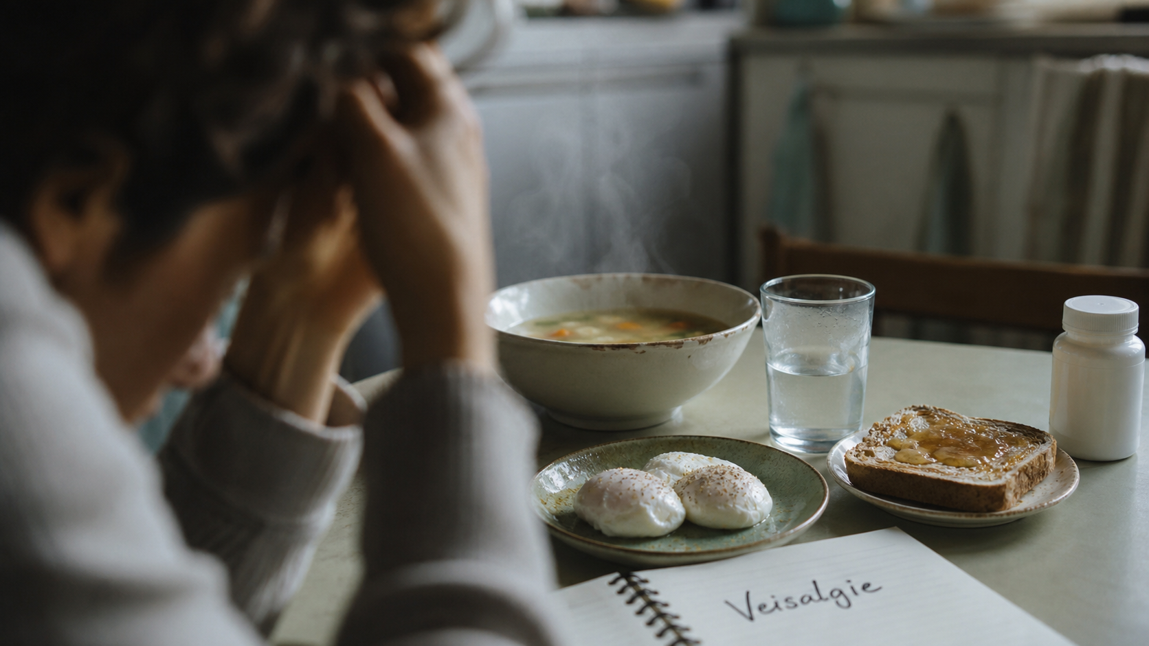 Comment enlever la gueule de bois : réhydrater et calmer les nausées, bouillon tiède et eau