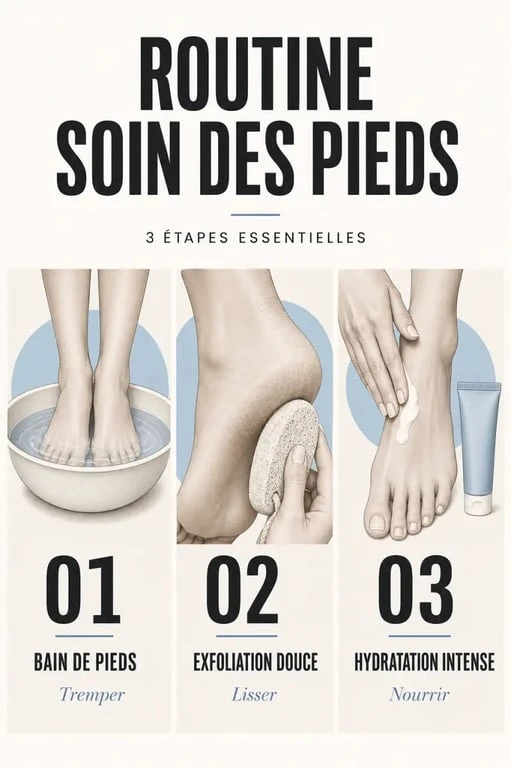 Routine de soins pour avoir de beaux pieds : étapes clés pour une peau douce et hydratée