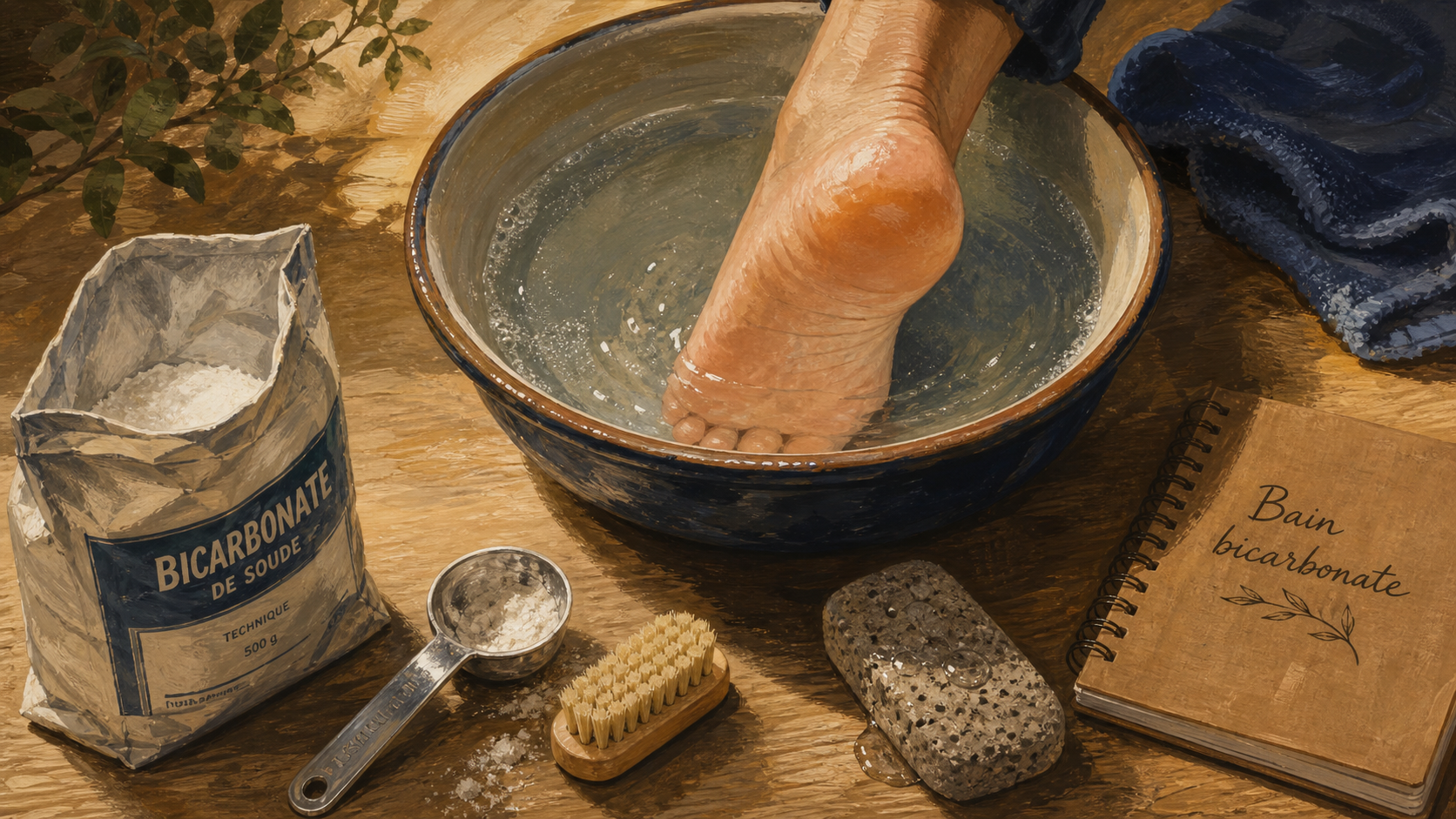 Pied très sec : remède de grand-mère au bicarbonate pour peau douce