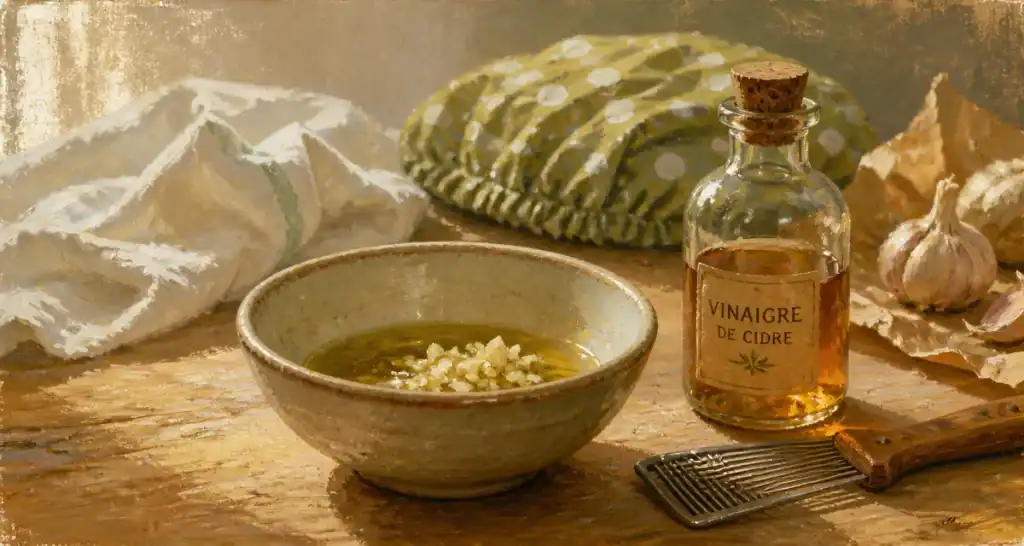 Recette marocaine contre les poux : ail, vinaigre de cidre et peigne à poux