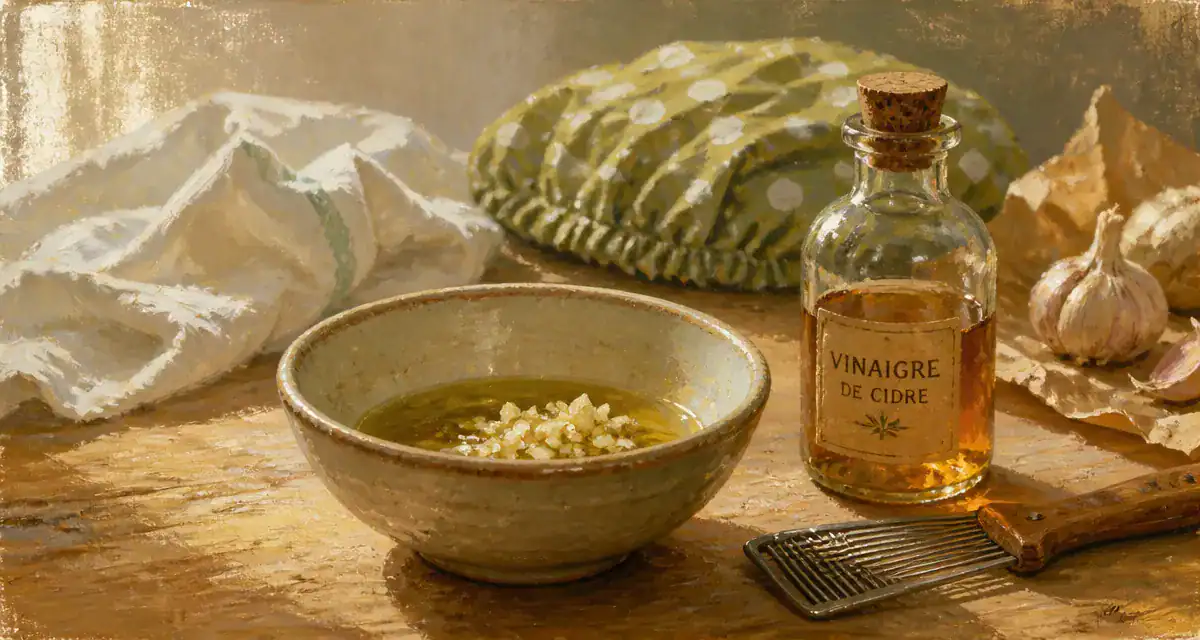 Recette marocaine contre les poux : ail, vinaigre de cidre et peigne à poux