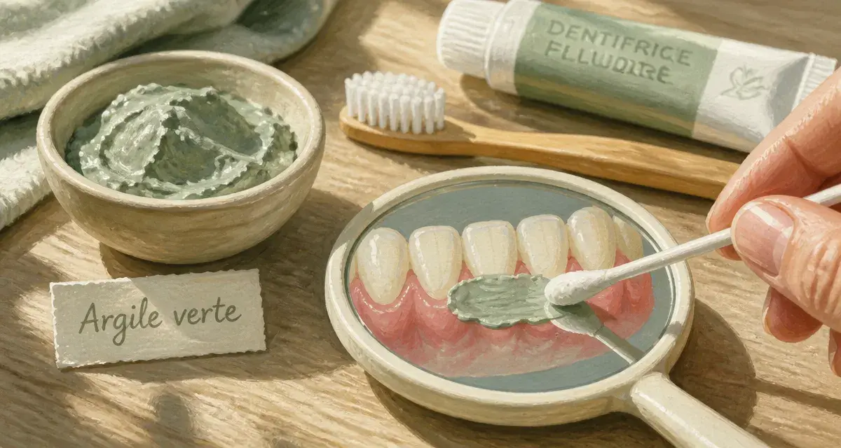 Argile verte et déchaussement des dents : soulager les gencives