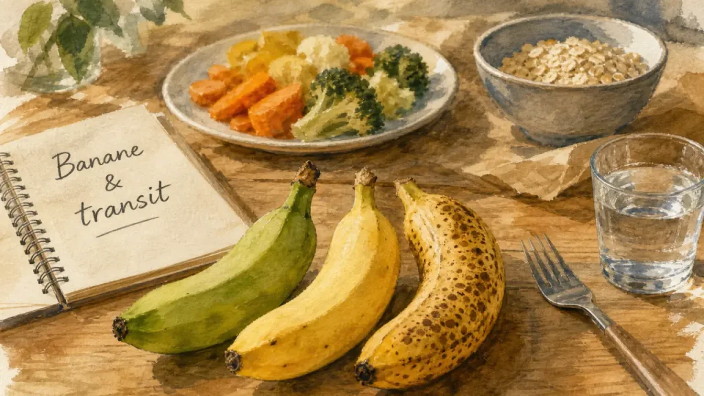 La banane constipe t elle ? Bananes et constipation selon maturité
