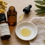 Huile essentielle immortelle utilisation pour bleus et jambes lourdes