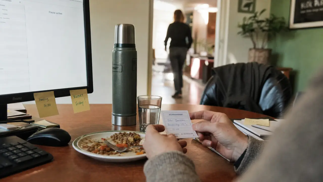 Lutter contre la fatigue de l’après-midi : eau et repas au bureau