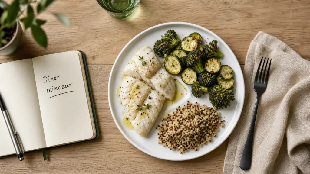 Repas du soir minceur : l’assiette qui rassasie sans alourdir la nuit