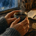 Mains froides signification spirituelle, mains près d’une tasse fumante