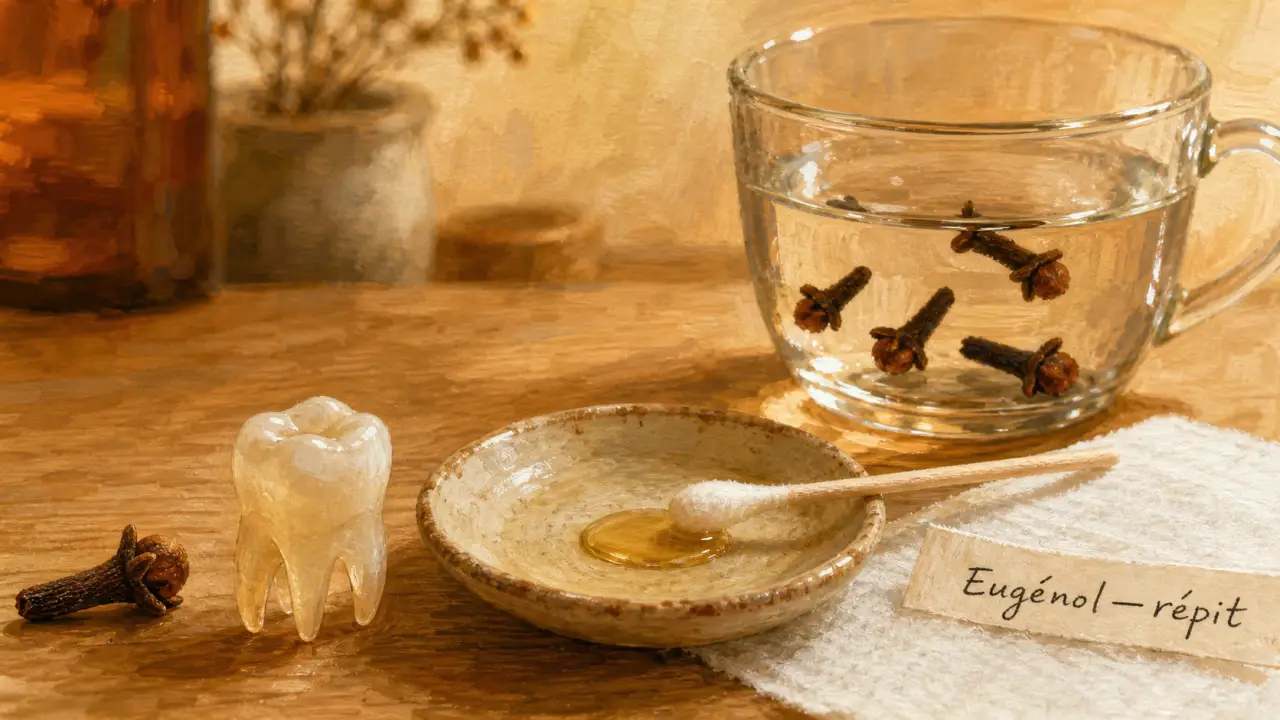 Maux de dents et clou de girofle : clou et eau tiède pour soulager
