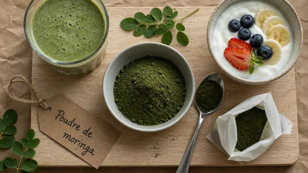 Poudre de moringa : bienfaits réels, dose utile et précautions à connaître