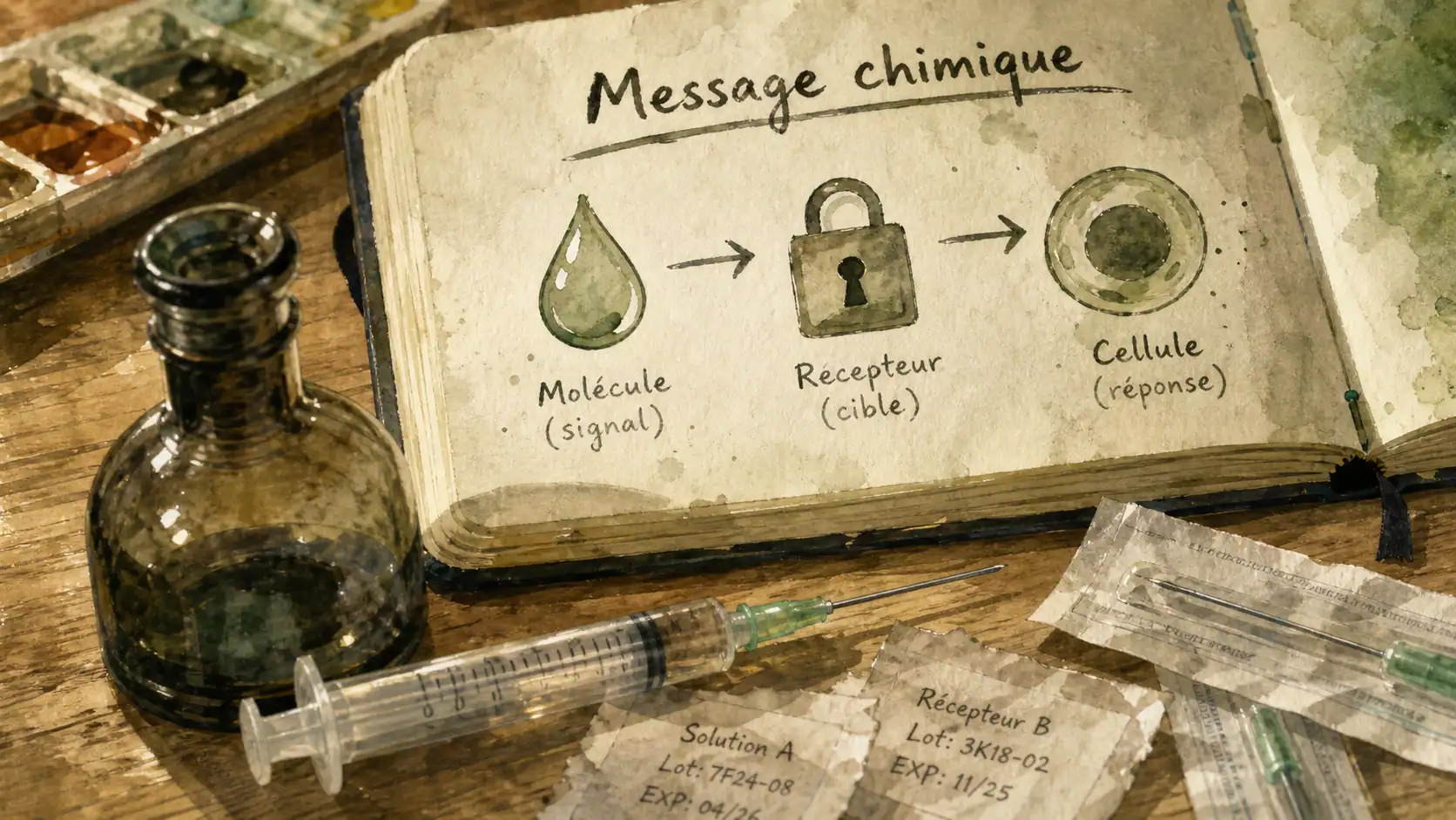 Qu est ce qu une hormone : messagers chimiques et récepteurs sur schéma
