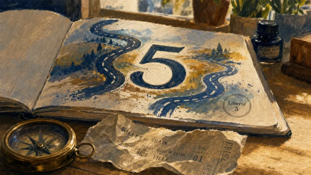 Signification chiffre 5 : liberté, mouvement et changements
