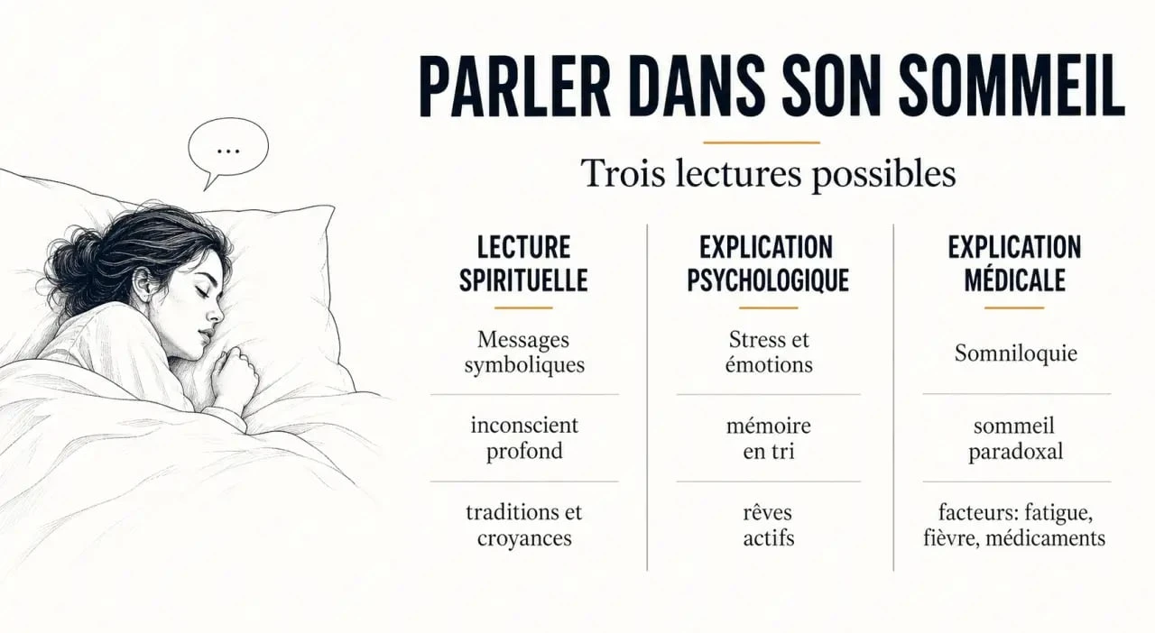 Parler dans son sommeil signification spirituelle : comparaison entre lecture spirituelle, psychologique et médicale