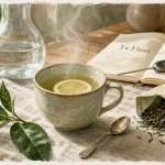 Maigrir the : thé vert 3 à 5 tasses, citron, feuilles