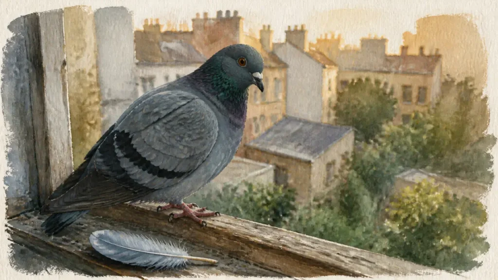 Pigeon blanc, gris ou en rêve : ce que sa présence peut signifier