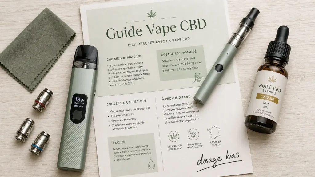 Vape CBD : choisir le bon format, le bon dosage et le bon tirage