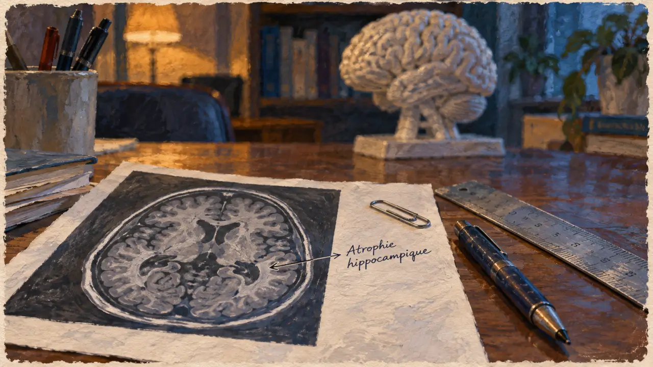 Atrophie hippocampique sur IRM, diagnostic Alzheimer avec Scheltens