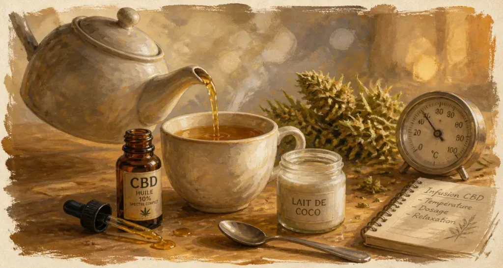Infusion CBD sans corps gras : la tasse qui ne sert (presque) à rien
