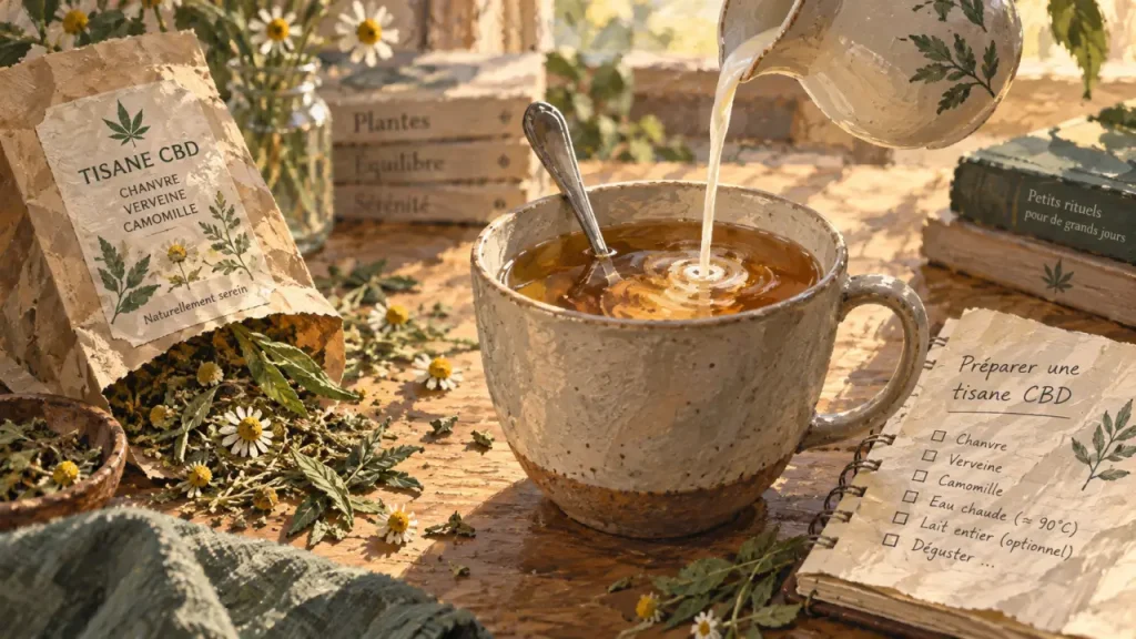 Tisane CBD : pourquoi l’eau seule ne suffit pas toujours pour préparer l’infusion