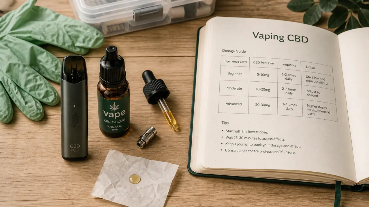 vaping cbd dosage e-liquide