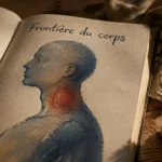 Zone eczéma signification spirituelle : frontière du corps sur le cou