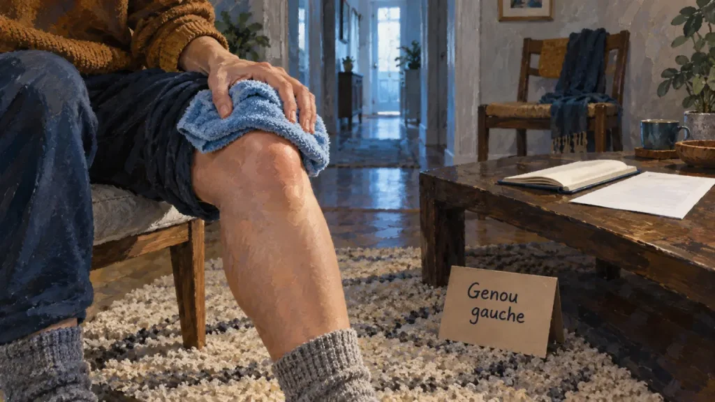 Douleur au genou gauche : une signification émotionnelle, jamais un diagnostic